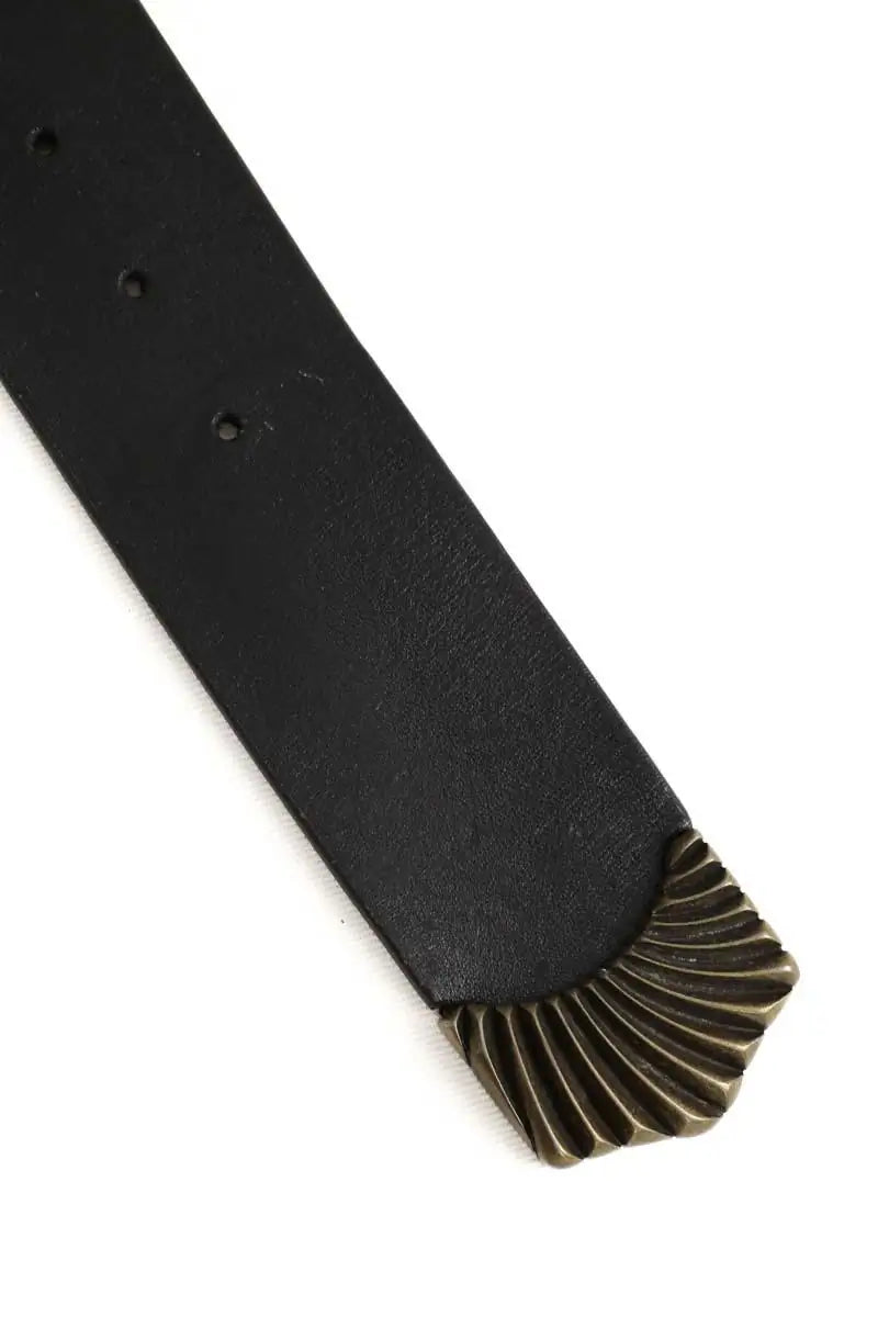 Ceinture en cuir The Kooples Noir en Cuir