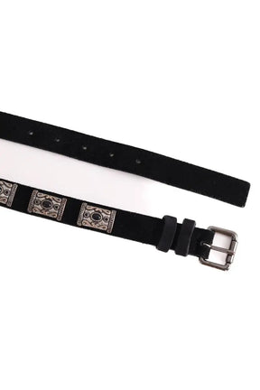 Ceinture en cuir The Kooples Noir en Daim