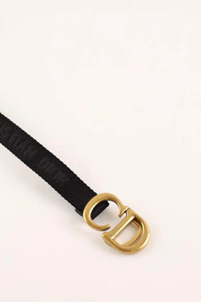 Ceinture en tissu Dior Noir en Coton