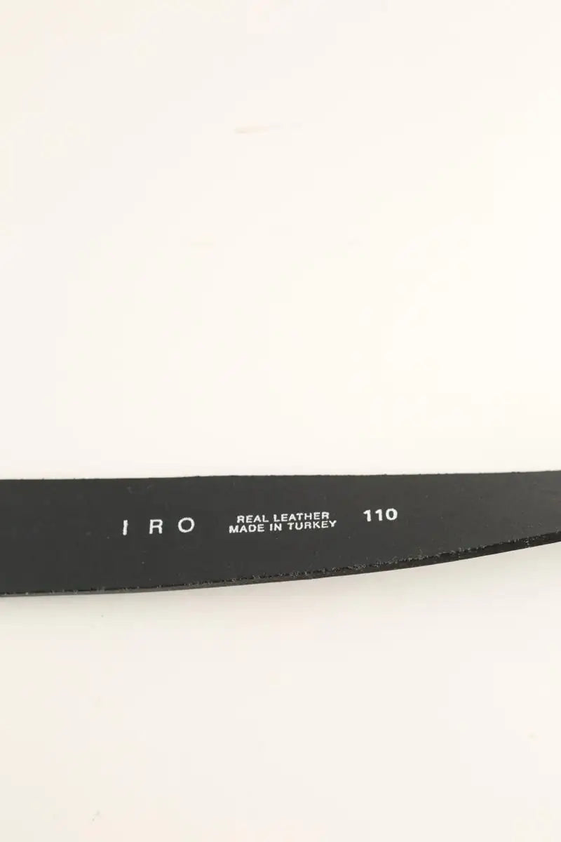 Ceinture Iro Noir en Cuir