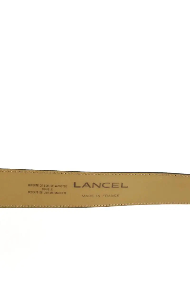 Ceinture Lancel Noir en Cuir
