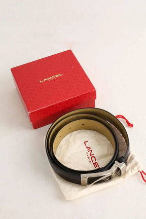 Ceinture Lancel Noir en Cuir