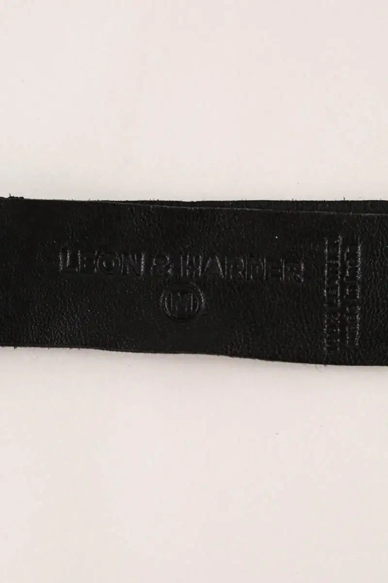 Ceinture Leon & Harper Noir en Cuir