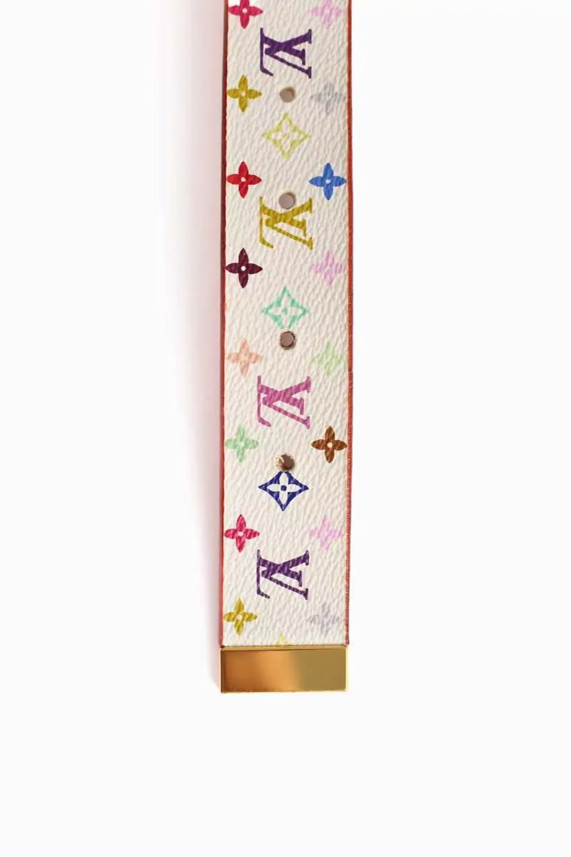 Ceinture Louis Vuitton Blanc en Cuir