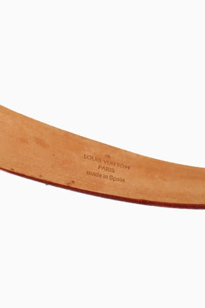 Ceinture Louis Vuitton Blanc en Cuir