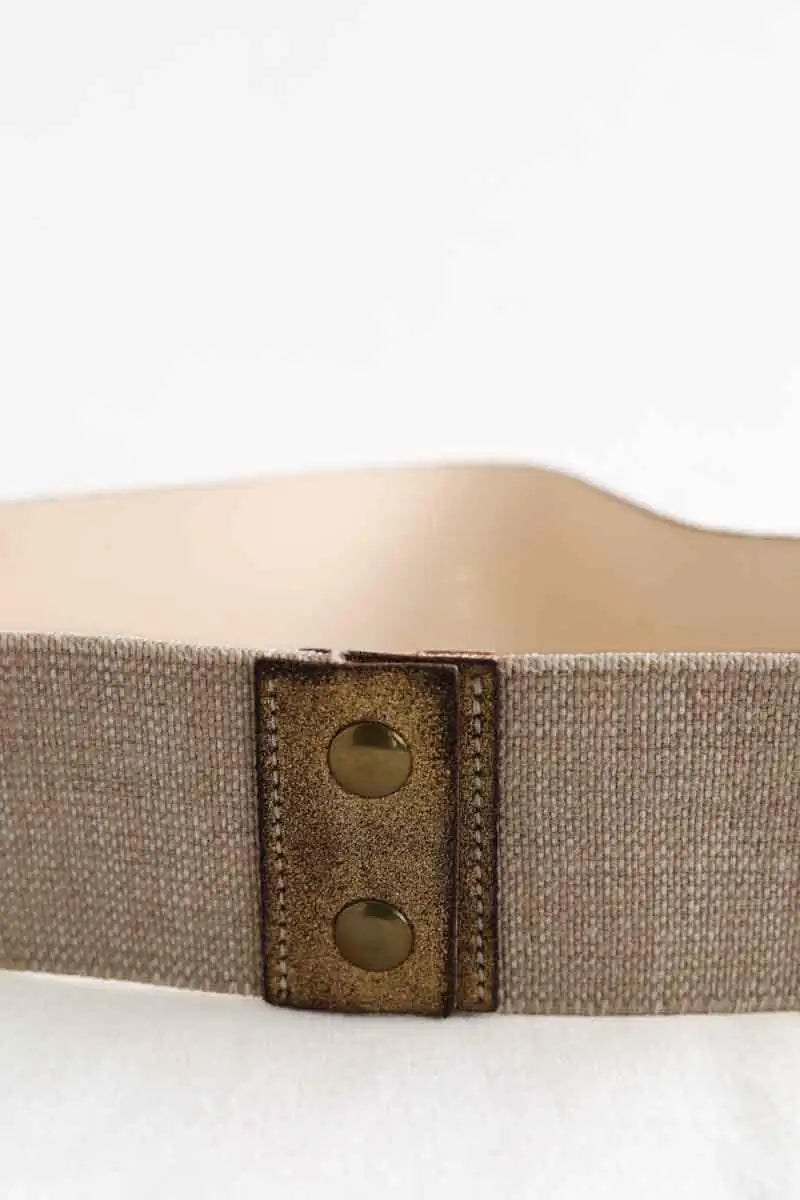 Ceinture Maje Beige en Cuir