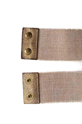 Ceinture Maje Beige en Cuir