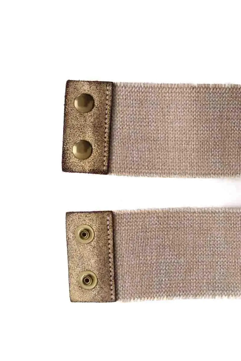 Ceinture Maje Beige en Cuir