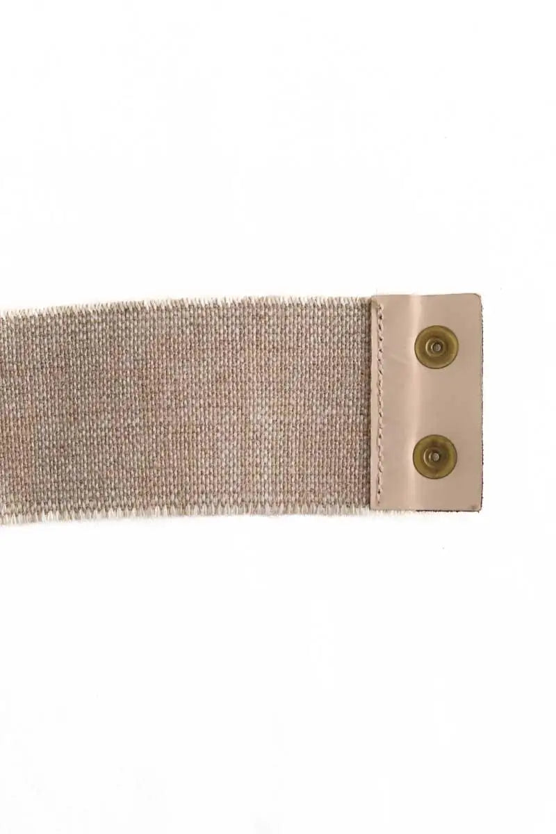 Ceinture Maje Beige en Cuir