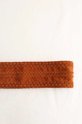 Ceinture Maje Marron en Daim