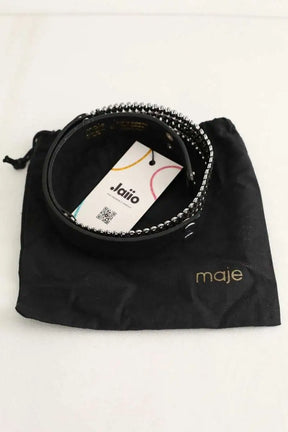 Ceinture Maje Noir en Cuir