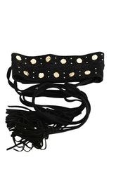 Ceinture Maje Noir en Cuir, taille L - Seconde Main