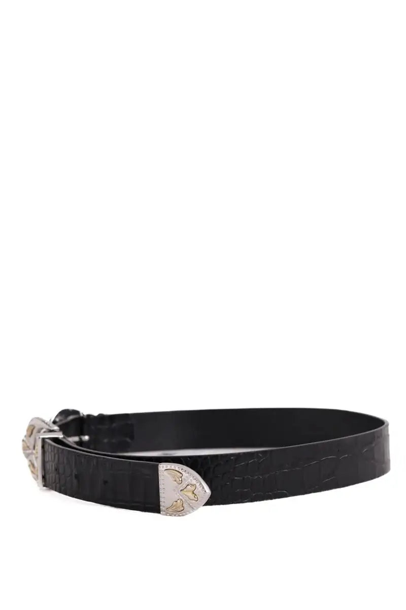 Ceinture Maje Noir en Cuir