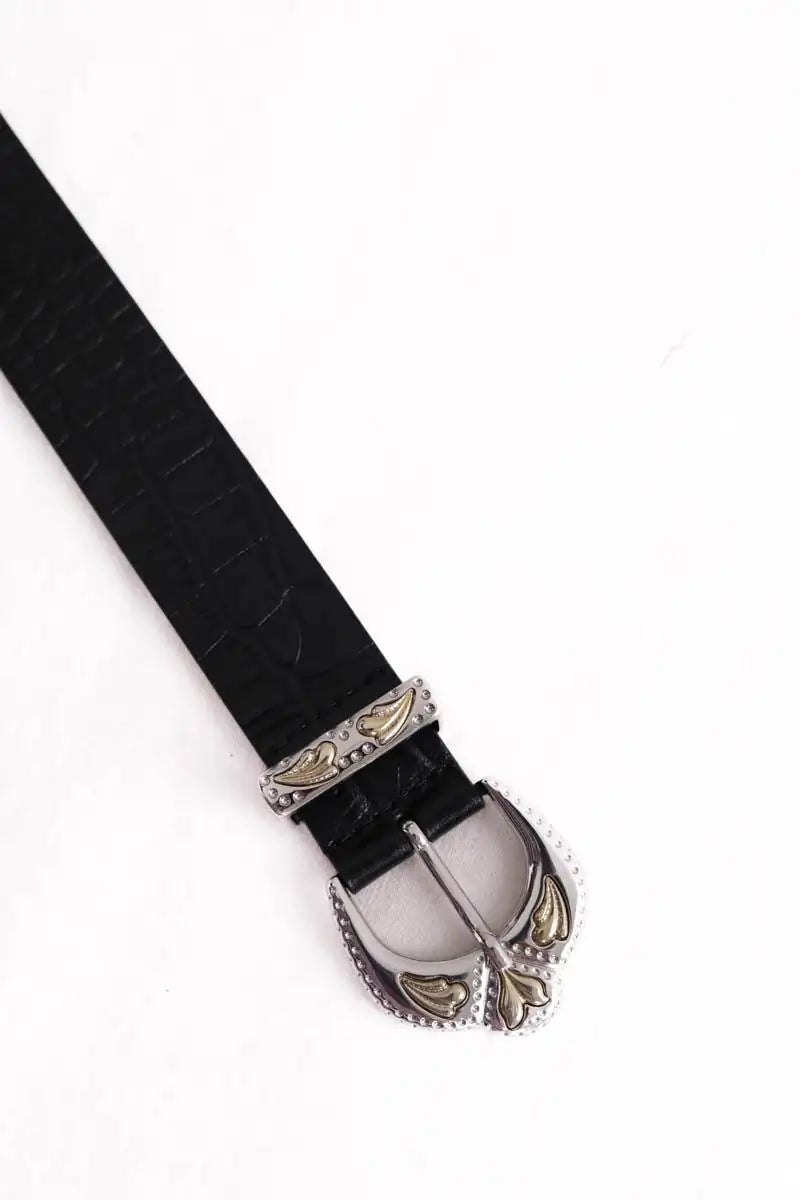 Ceinture Maje Noir en Cuir