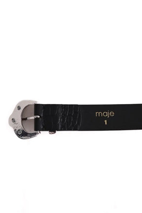 Ceinture Maje Noir en Cuir