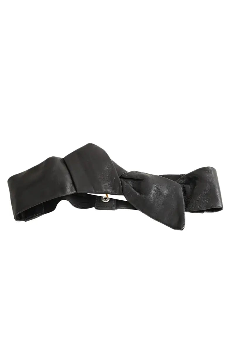 Ceinture Maje Noir en Cuir, taille S - Seconde Main