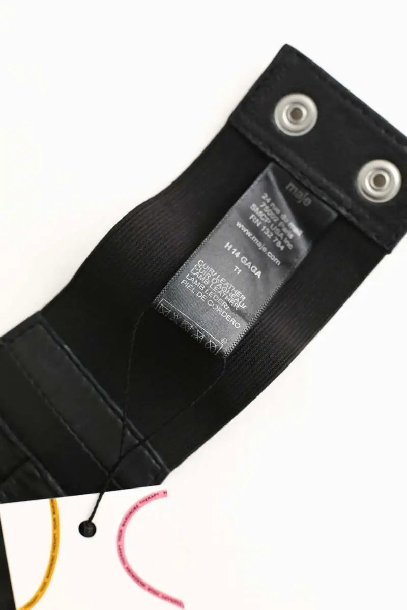 Ceinture Maje Noir en Cuir