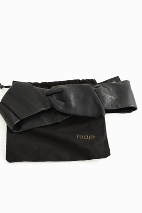 Ceinture Maje Noir en Cuir