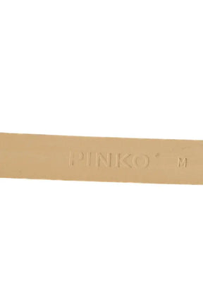 Ceinture Pinko Beige en Cuir