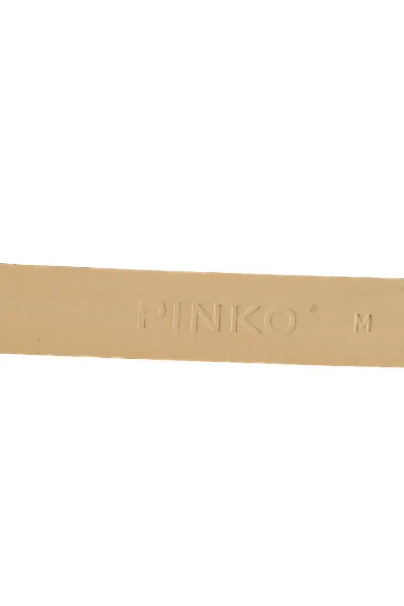 Ceinture Pinko Beige en Cuir