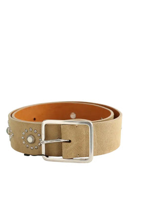 Ceinture Post & Co Kaki en Daim, taille XS - Seconde Main