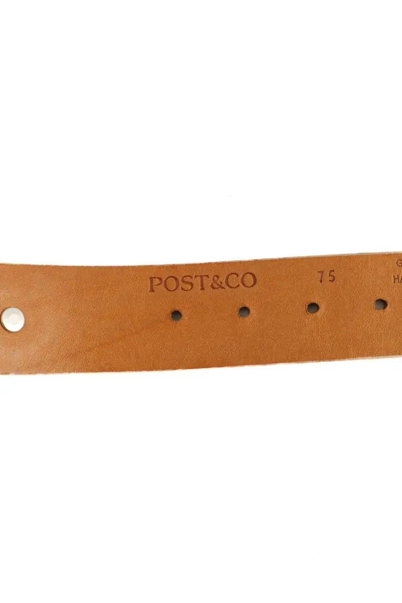 Ceinture Post & Co Kaki en Daim