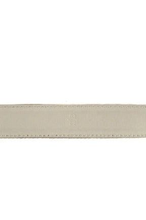 Ceinture Prada Blanc en Cuir