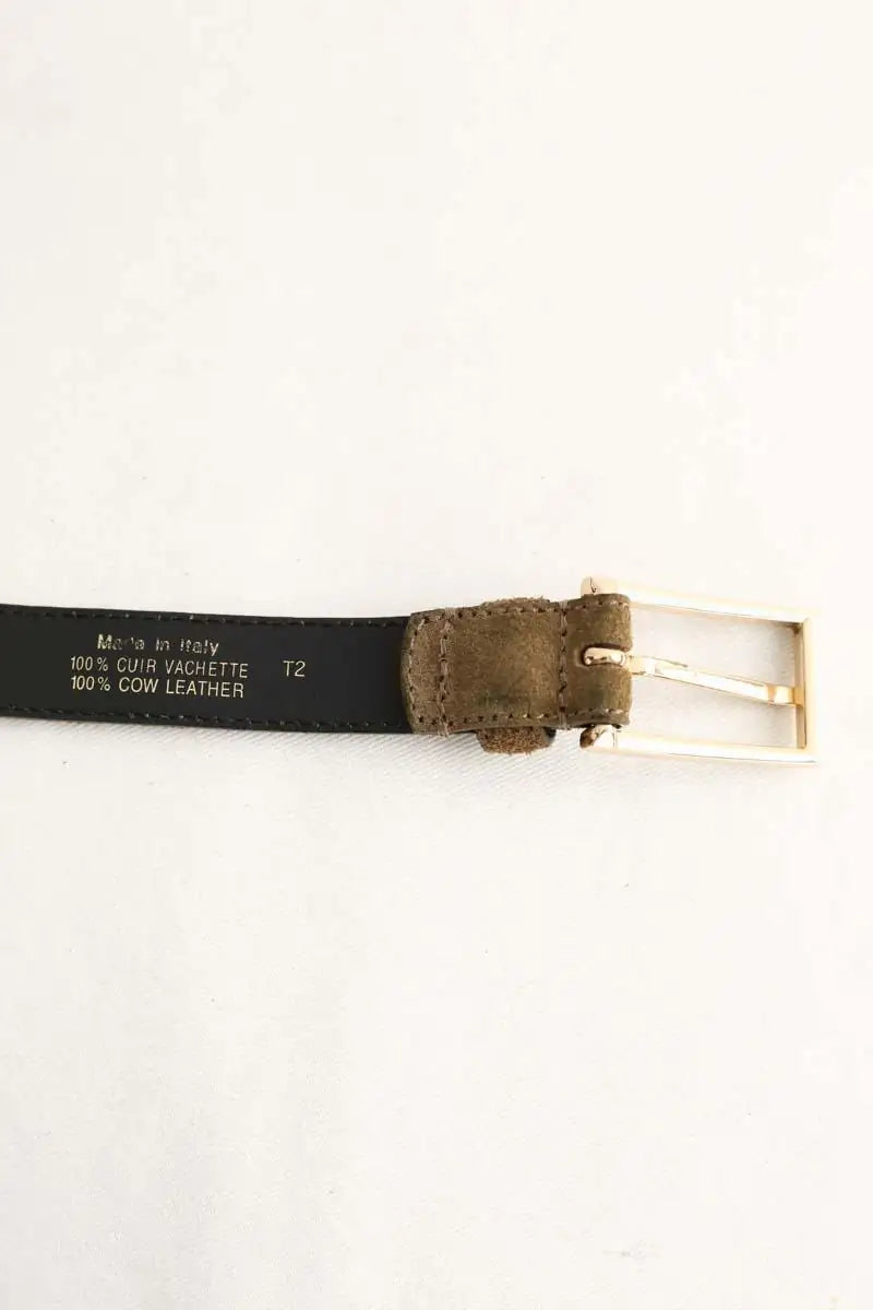 Ceinture Sandro Kaki en Daim