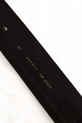 Ceinture Sandro Marron en Cuir