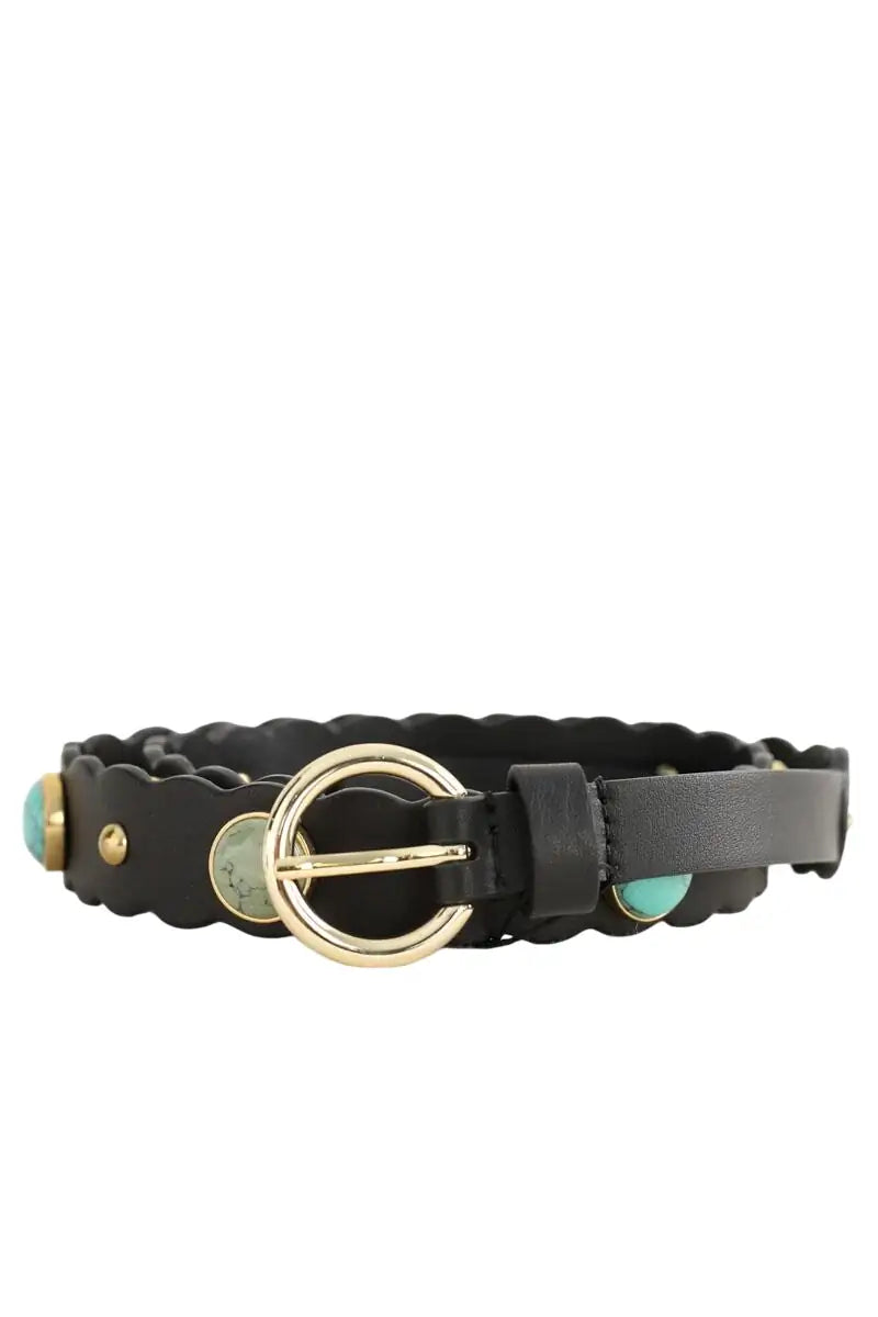 Ceinture Sandro Noir en Cuir, taille L - Seconde Main
