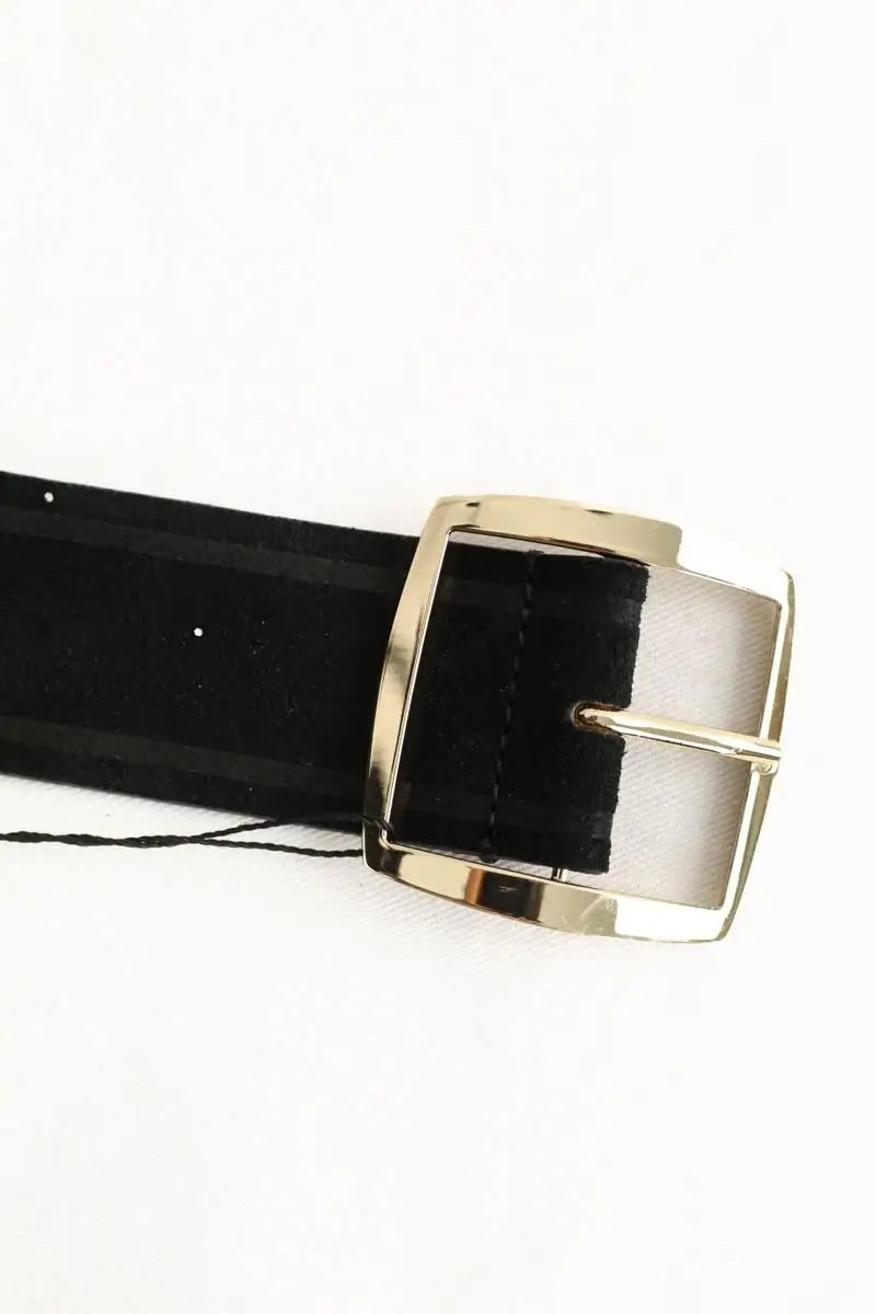 Ceinture Sandro Noir en Daim