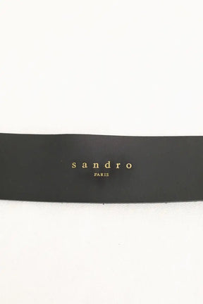 Ceinture Sandro Noir en Daim
