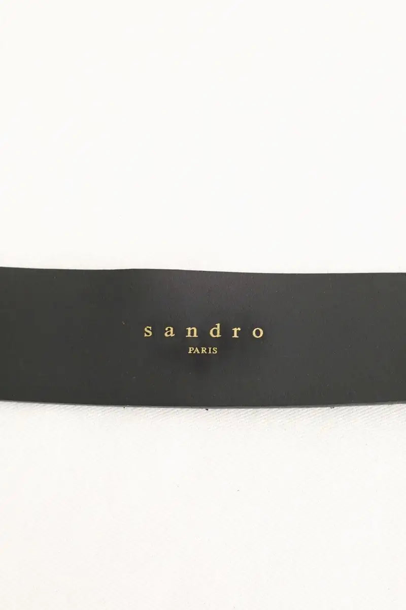 Ceinture Sandro Noir en Daim
