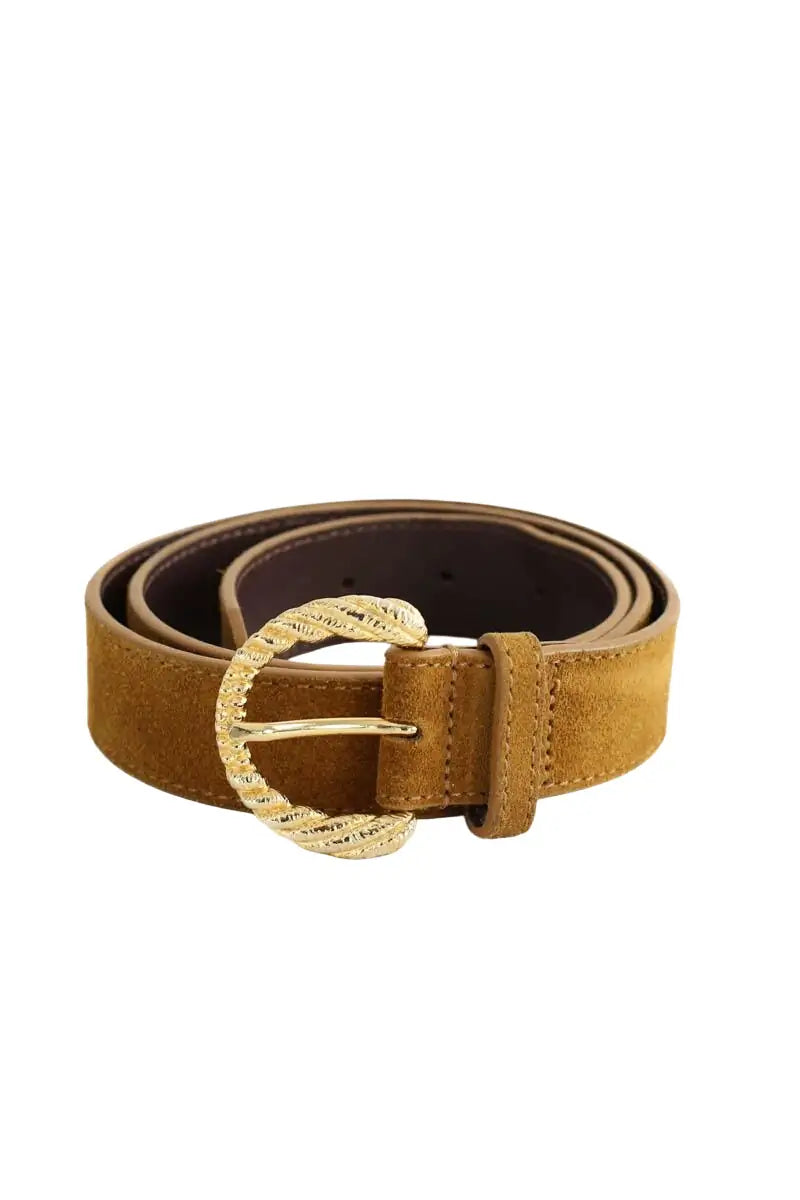 Ceinture Sézane Camel en Daim, taille M - Seconde Main