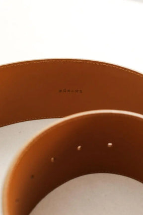 Ceinture Sézane Masha Camel en Cuir