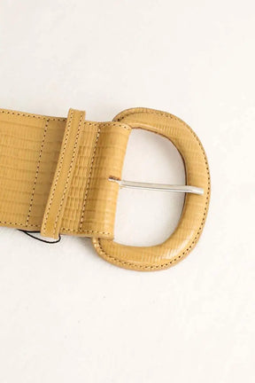 Ceinture Sézane Masha Camel en Cuir