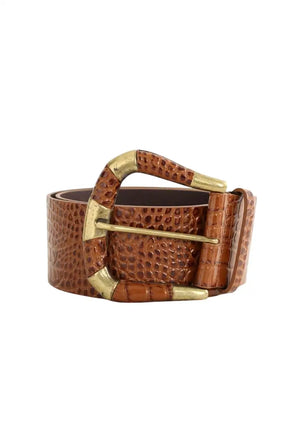 Ceinture Sézane Sophie Marron en Cuir, taille M - Seconde Main
