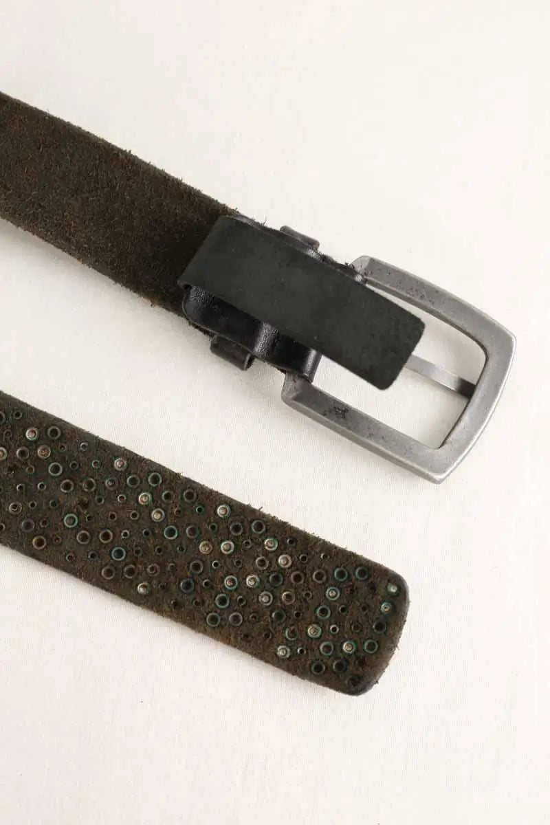 Ceinture Zadig & Voltaire Kaki en Cuir