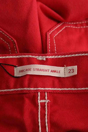 Jean droit Levi's Rouge en Coton