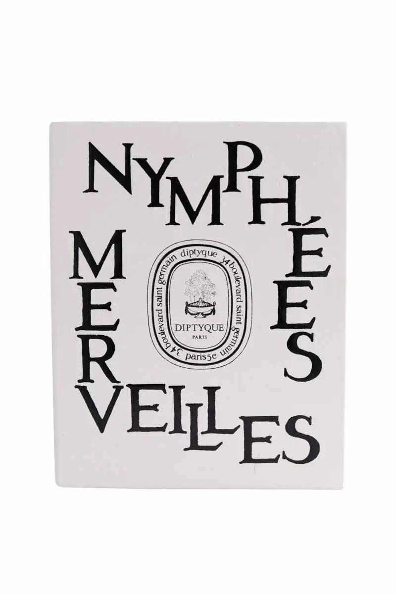 Bougie Diptyque Nymphées Merveilles Gris en 