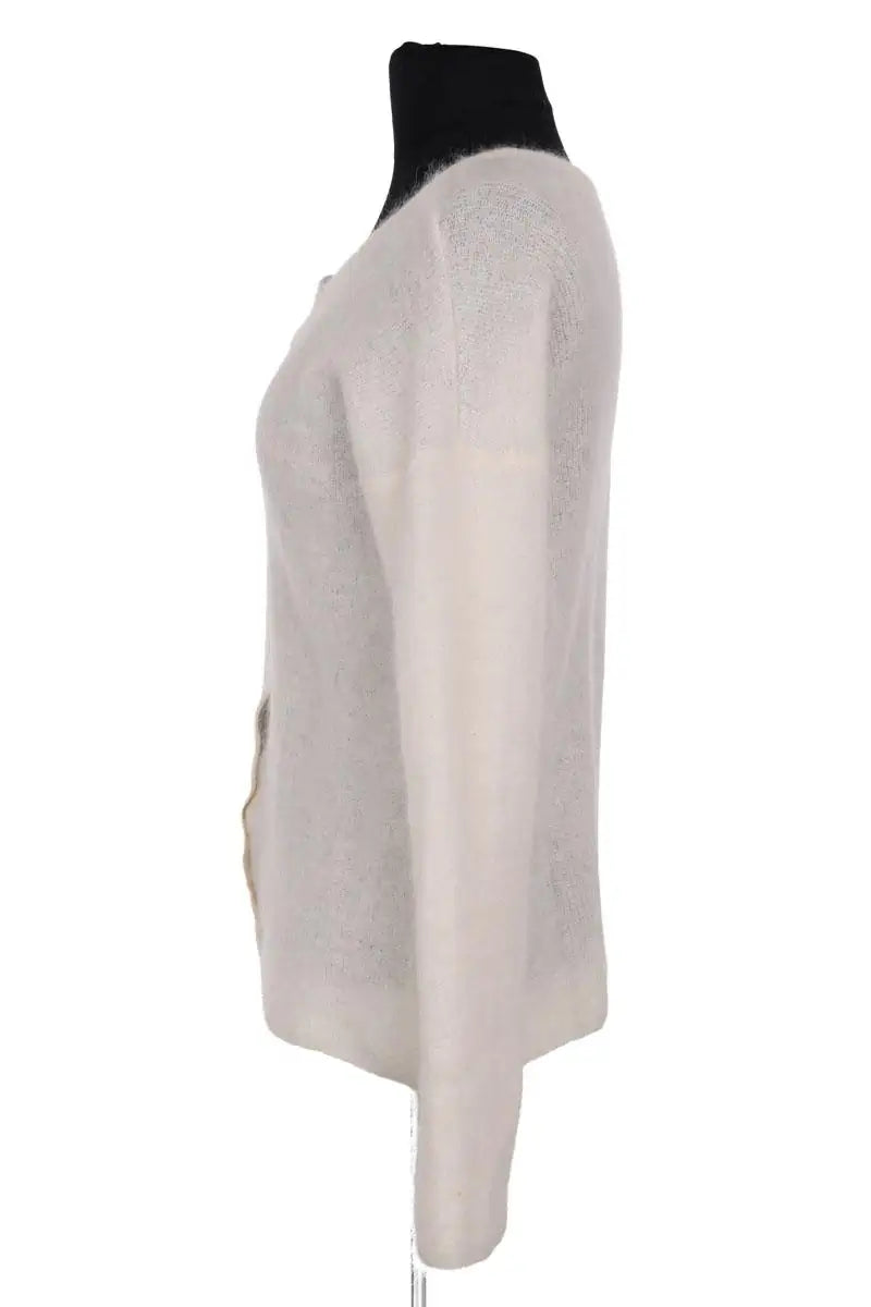 Cardigan Sézane Ecru en Laine