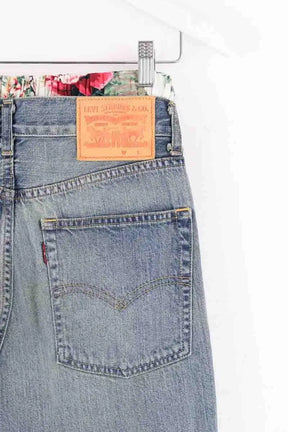 Pantalon droit Junya Watanabe Bleu en Coton