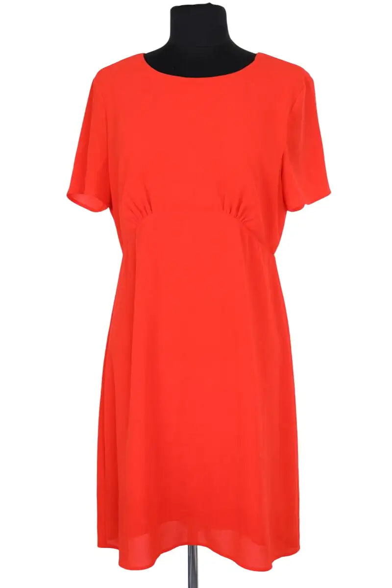 Robe Sézane Orange en Synthétique, taille L - Seconde Main