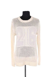 Pull Sandro Beige en Viscose, taille S - Seconde Main