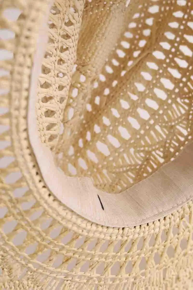 Chapeau Maison Michel Beige en Osier