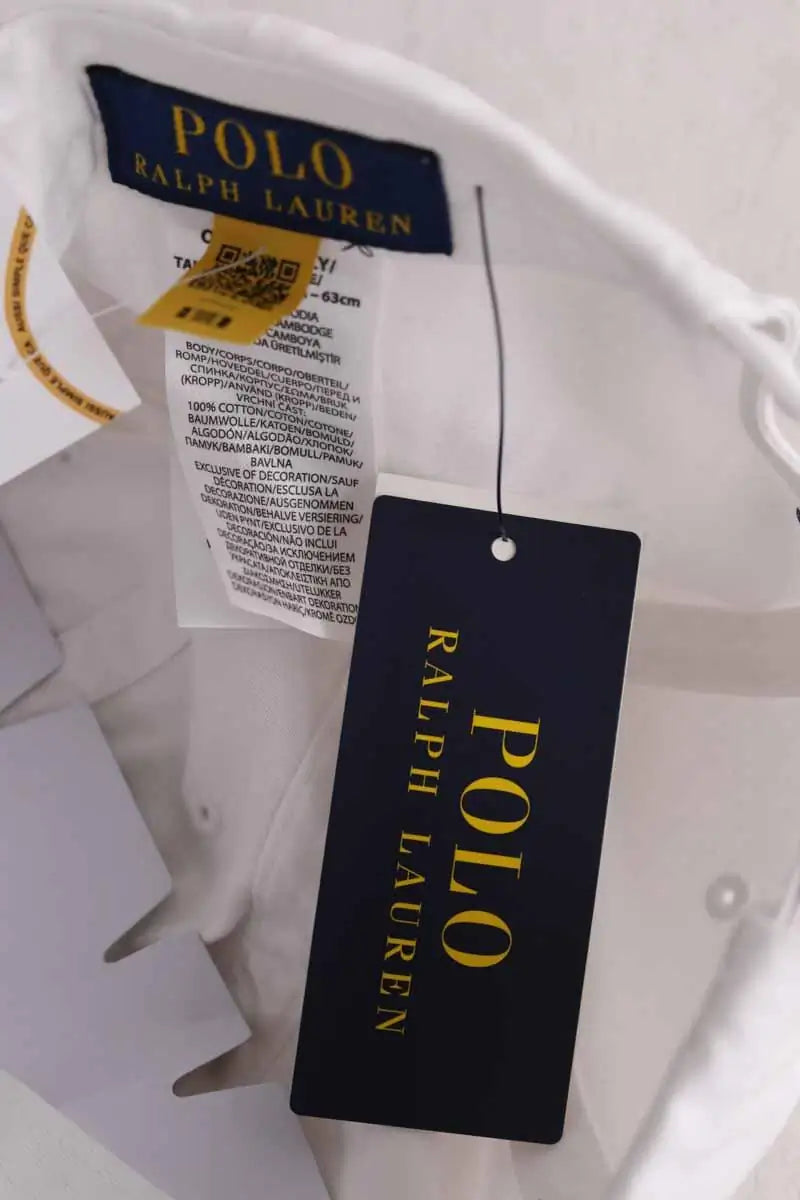 Chapeau Ralph Lauren Blanc en Coton