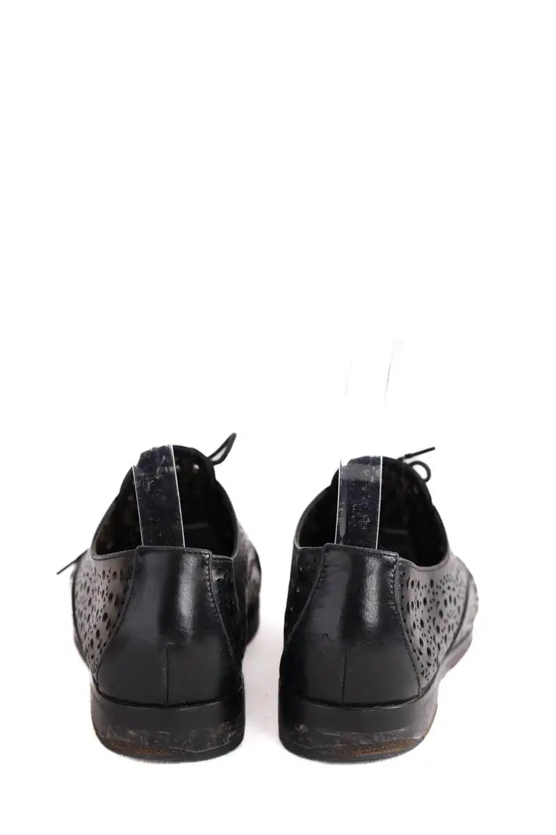 Chaussures à lacets Alaïa Noir en Cuir