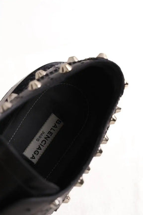 Chaussures à lacets Balenciaga Noir en Cuir