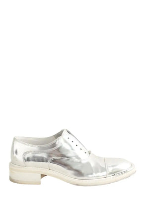 Chaussures à lacets Barbara Bui Argent en Cuir, taille 37 - Seconde Main