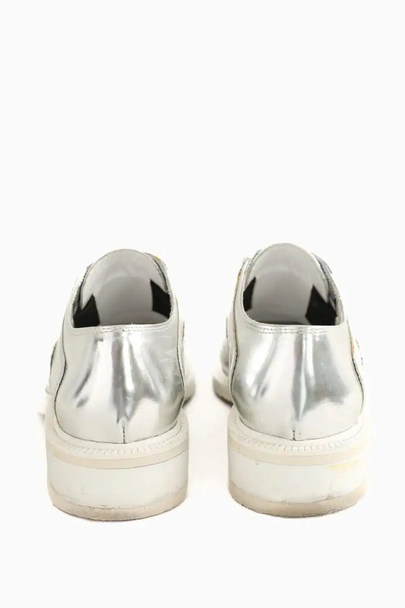 Chaussures à lacets Barbara Bui Argent en Cuir
